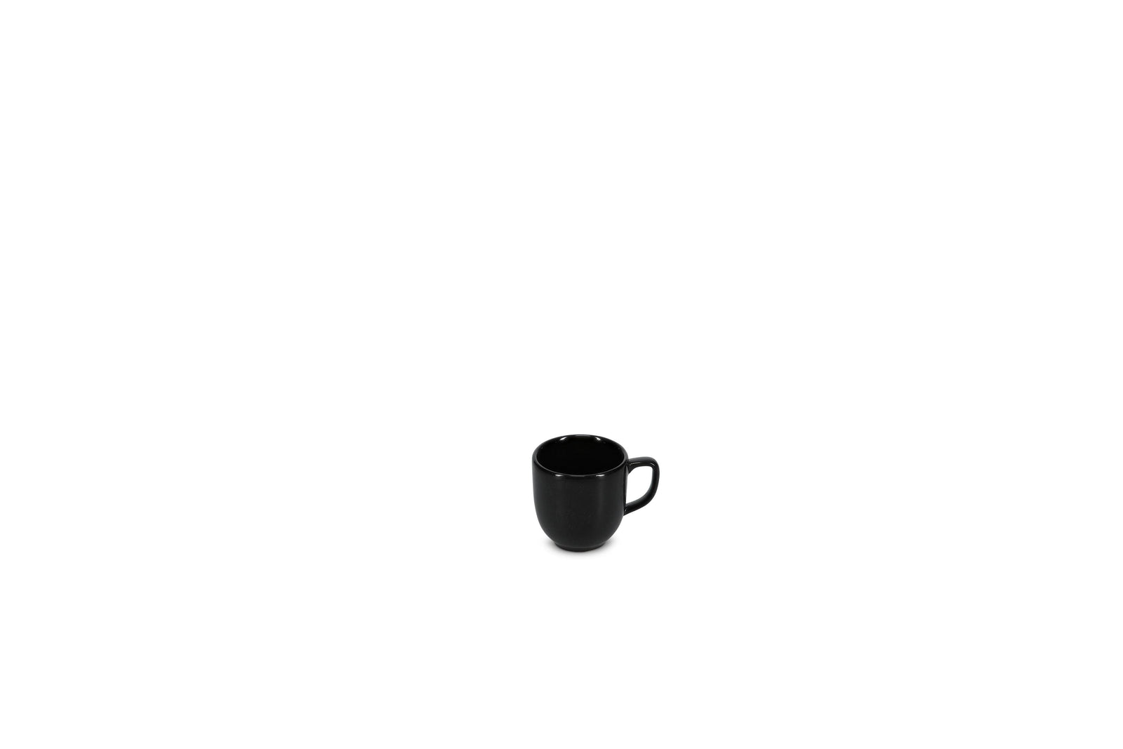 S&P - Ovio Black Tasse à moka 9cl noir Ovio - 1 SET - 12 pièces