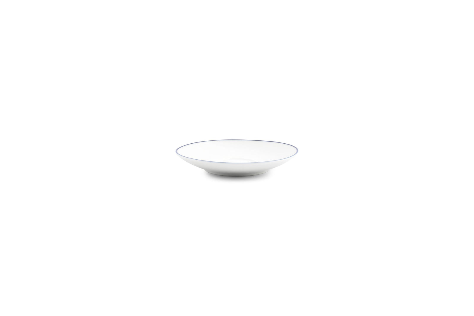 S&P - Basic White Soucoupe à moka 12,5cm blue rim Basic White - 1 SET - 6 pièces