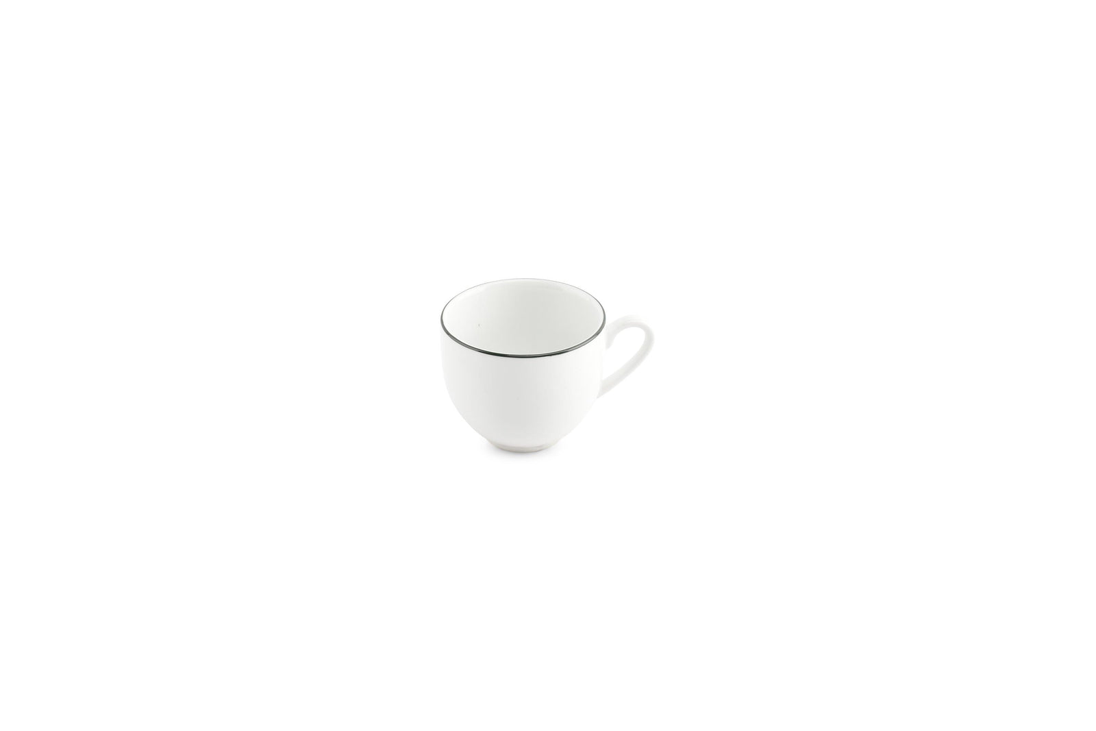 S&P - Basic White Tasse à moka 10cl green rim Basic White - 1 SET - 6 pièces