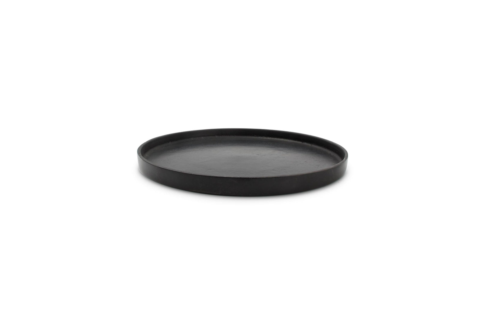S&P - Decorative dish 25xH1,5cm black Palace