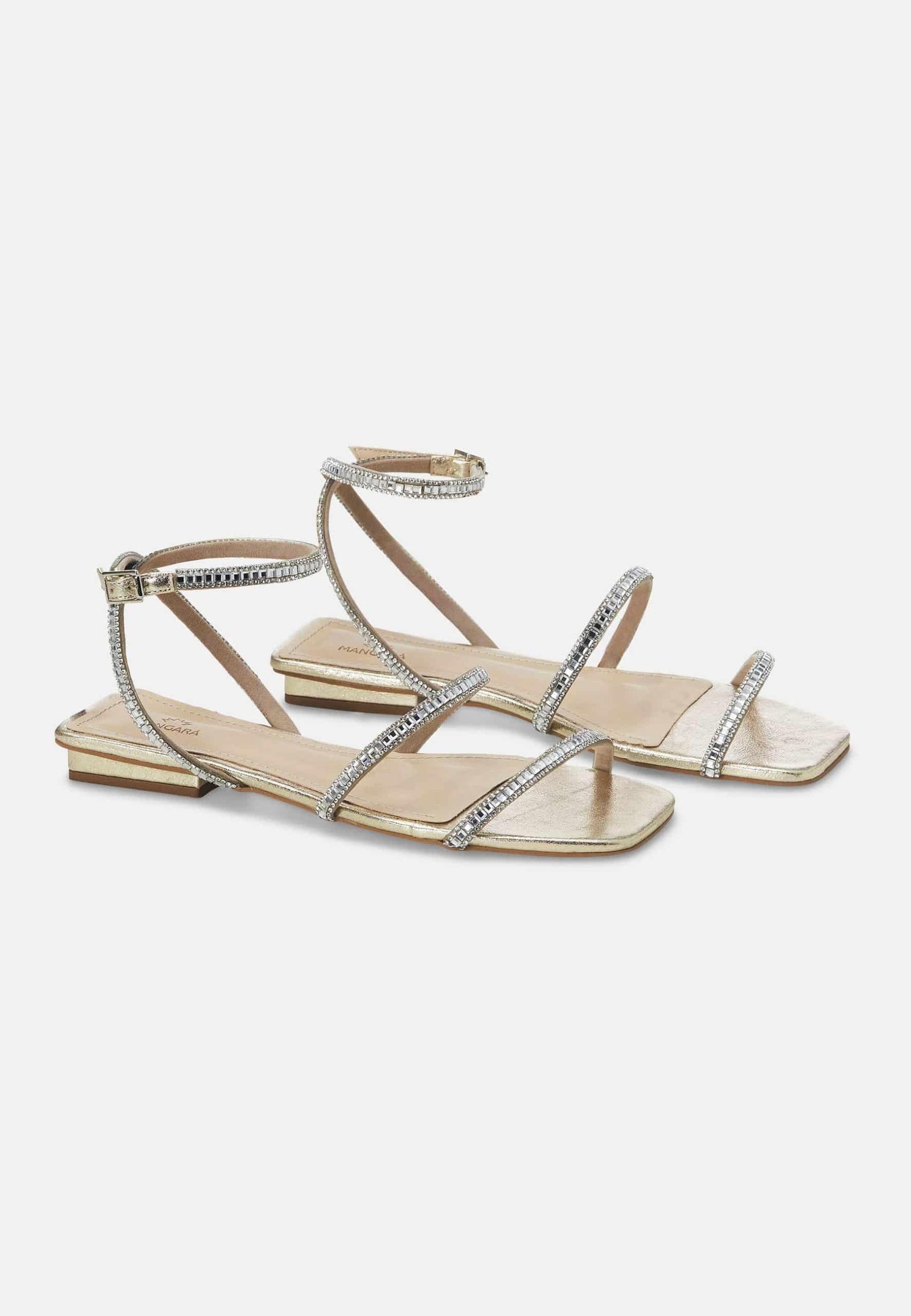Aroeira Zomersandalen met Bandjes - Mangará - Gouden