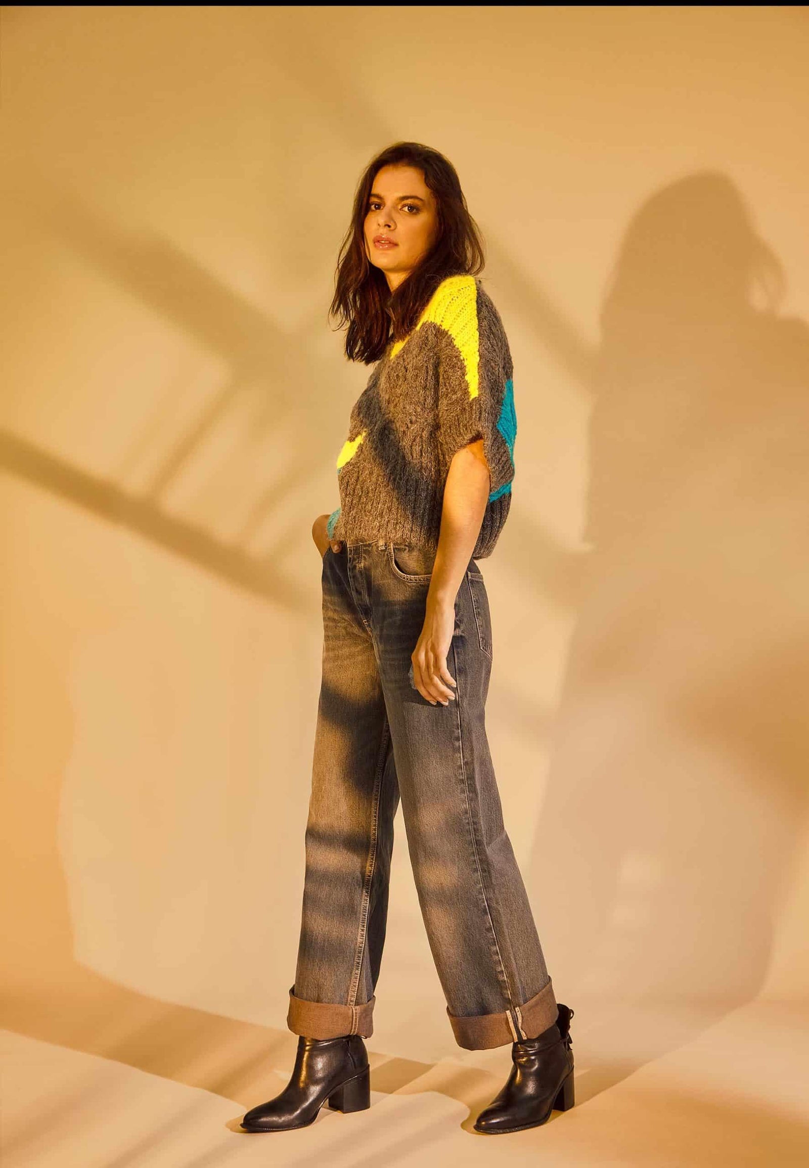 Mangará Attalea Enkellaarzen met Hak - Zwart