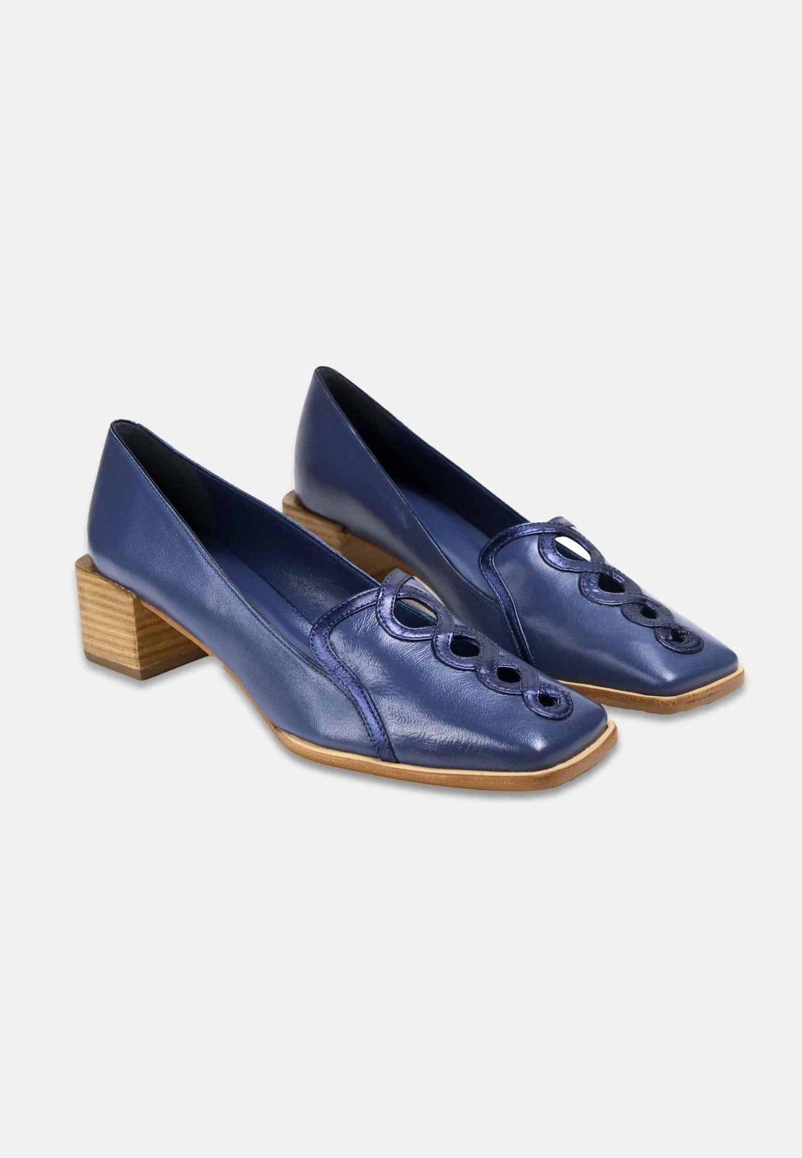 Mangará Cordia Leren Mocassins - Blauw
