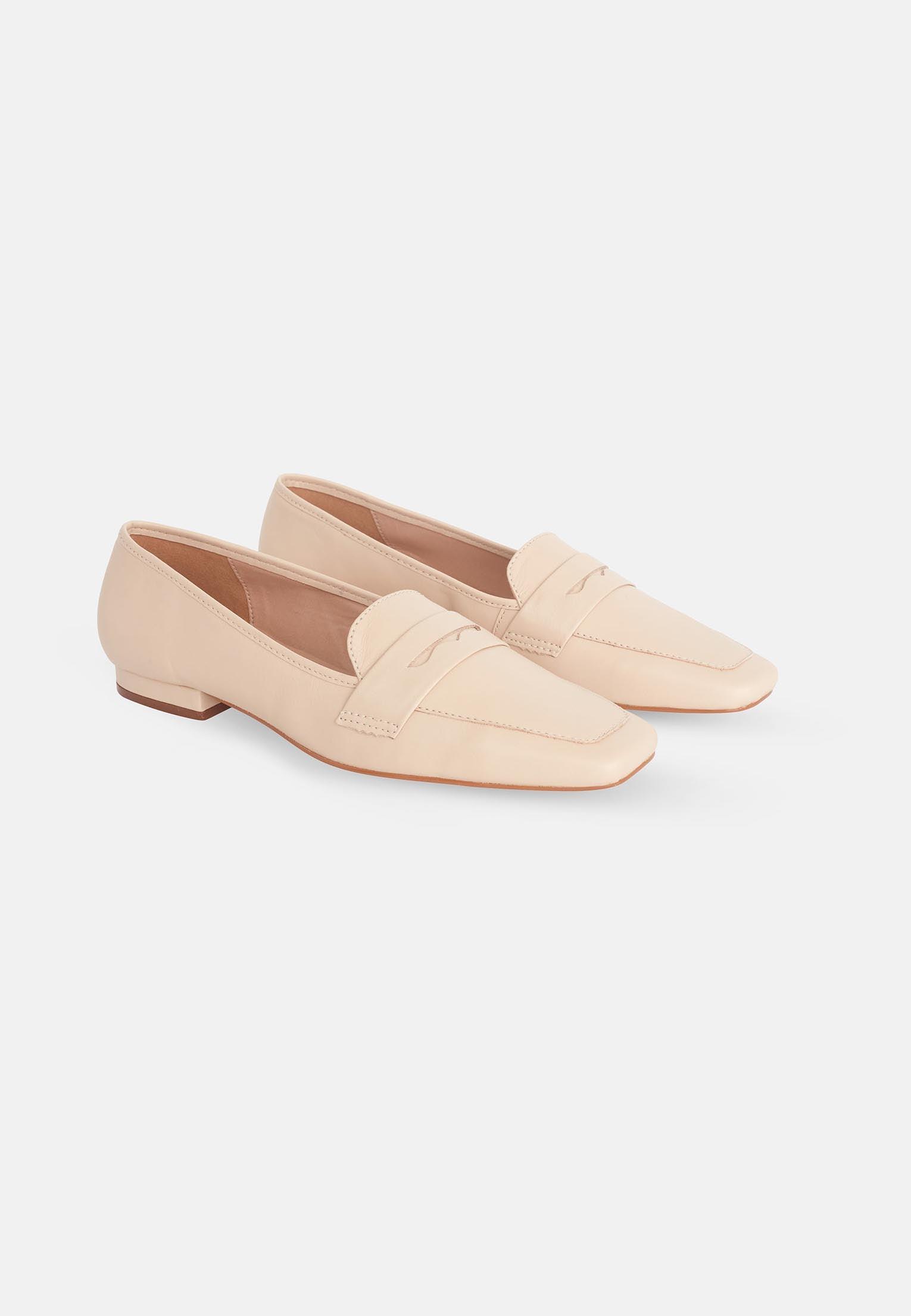 Mangará Dames Flats Cipo - Smalle Pasvorm - Beige