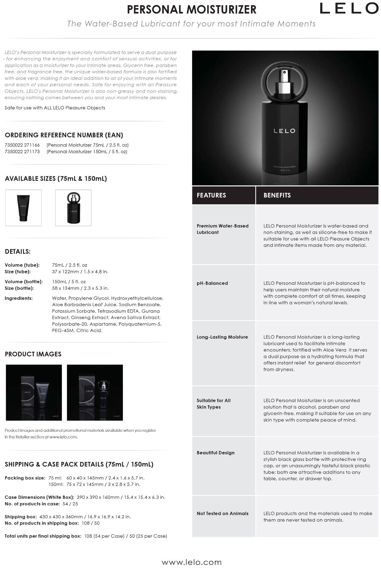 LELO (Toy) Cleaning Spray 60 mL/ 2 oz.