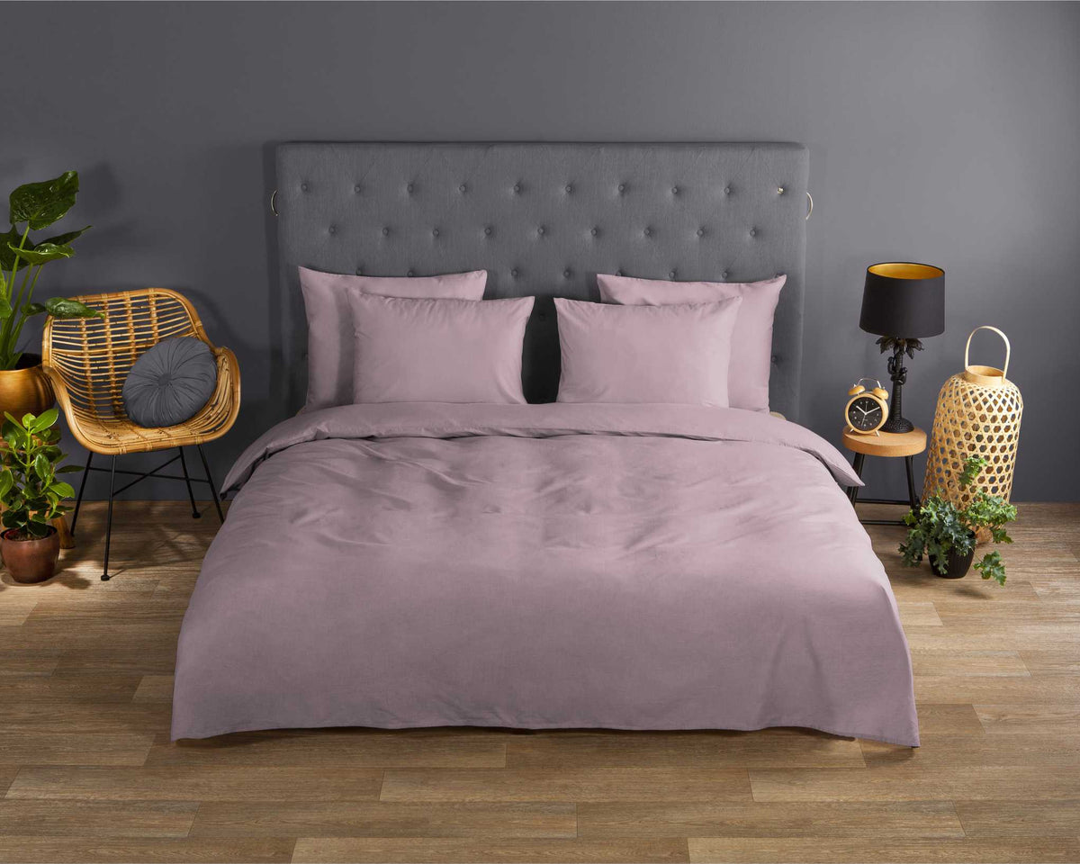Good Morning - Dekbedovertrek - Uni - Soft Pink