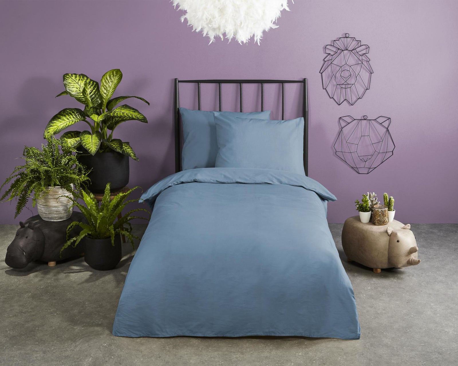 Hip - Housse De Couette - Uni - Blue