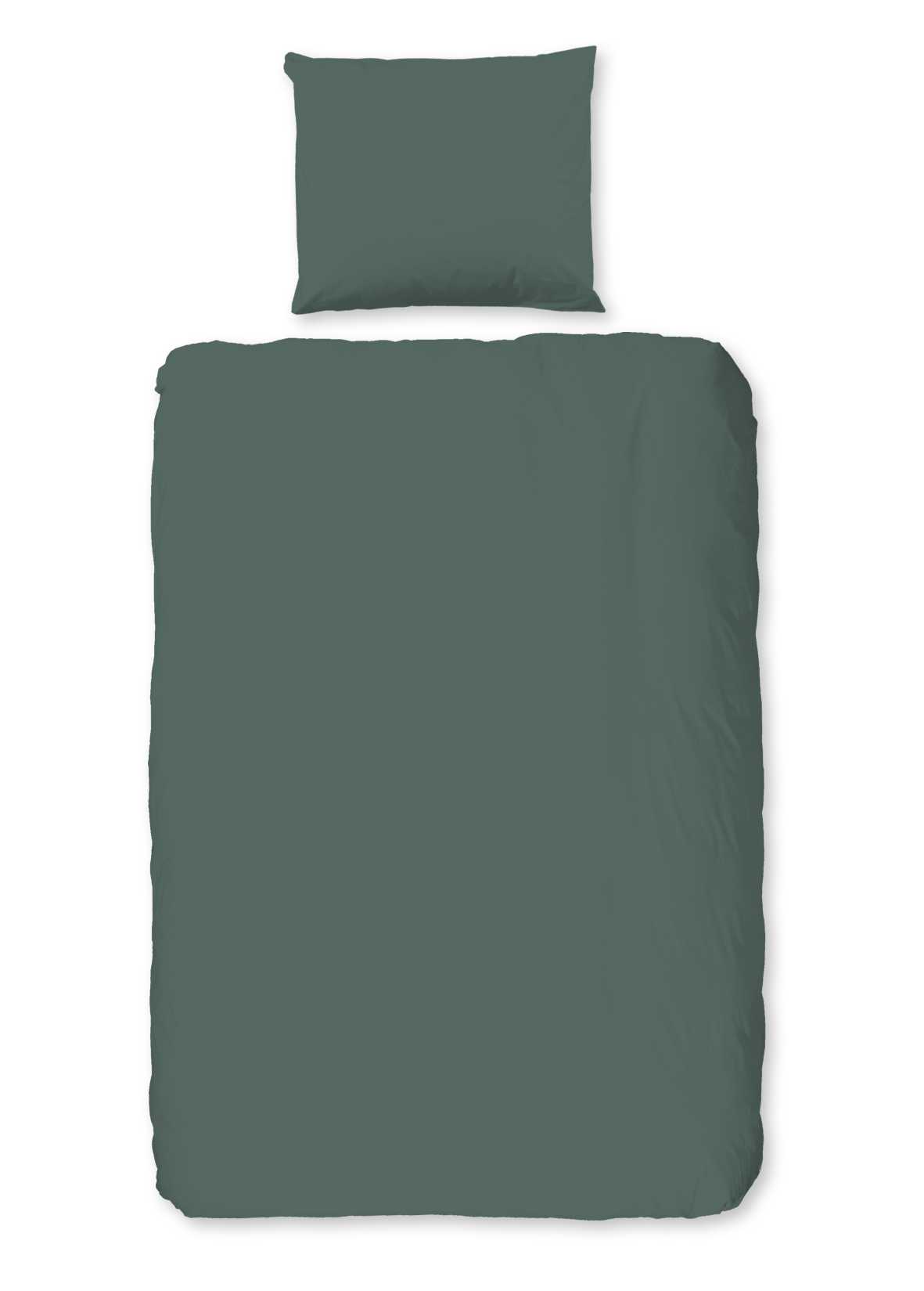 Good Morning - Dekbedovertrek - Uni - Olive Green