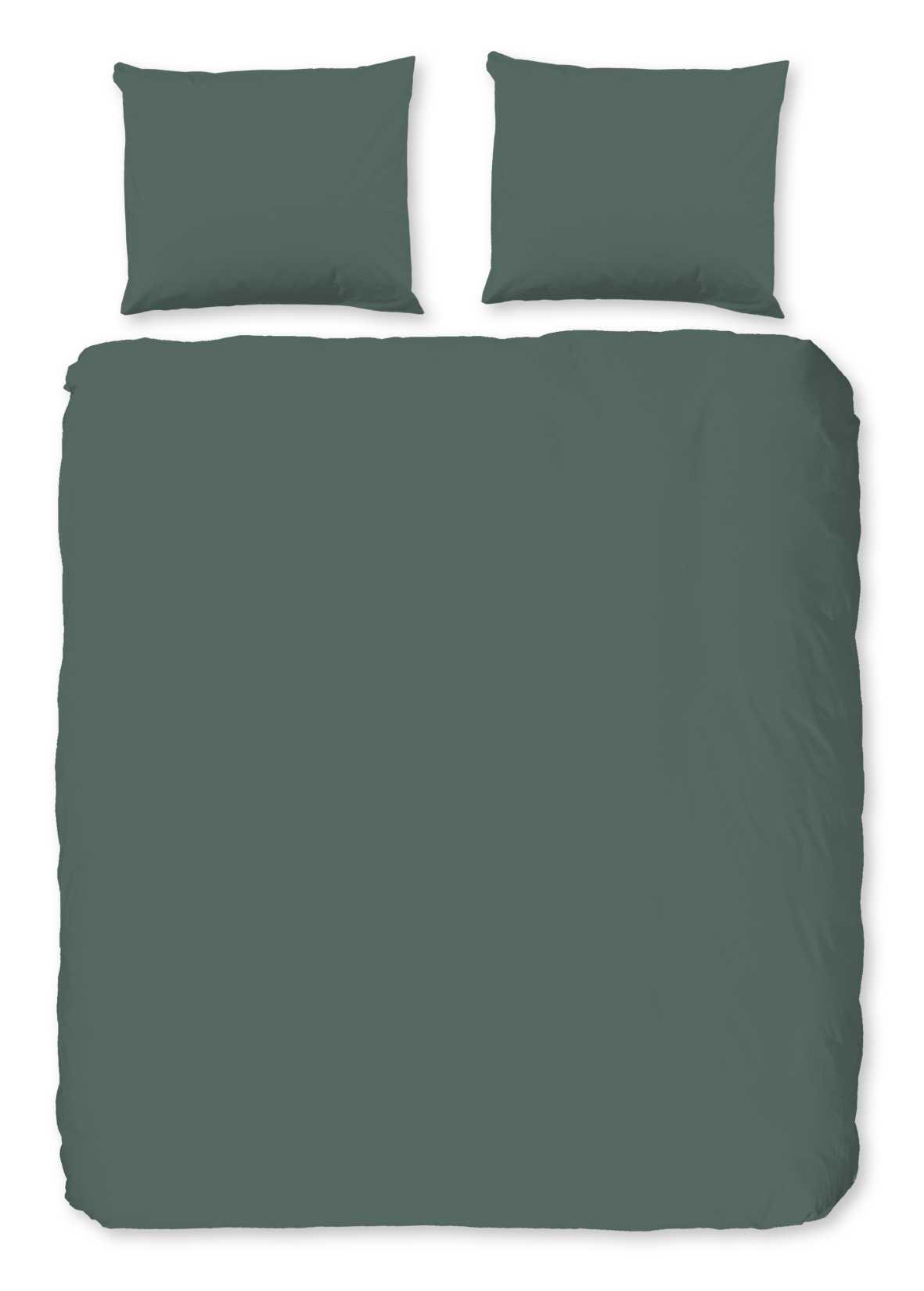 Good Morning - Dekbedovertrek - Uni - Olive Green
