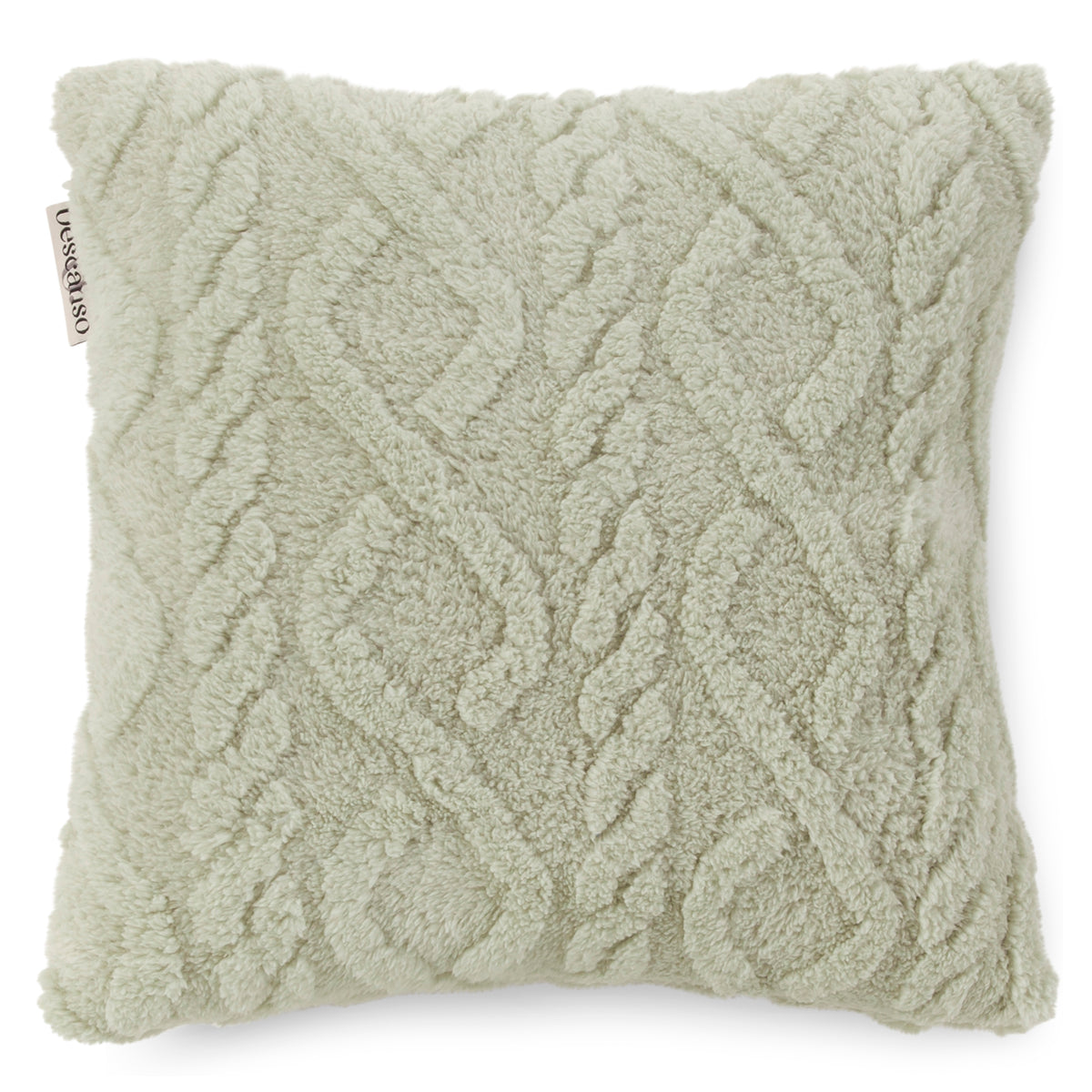 Descanso - Sierkussen - Jacquard teddy - Light Sage