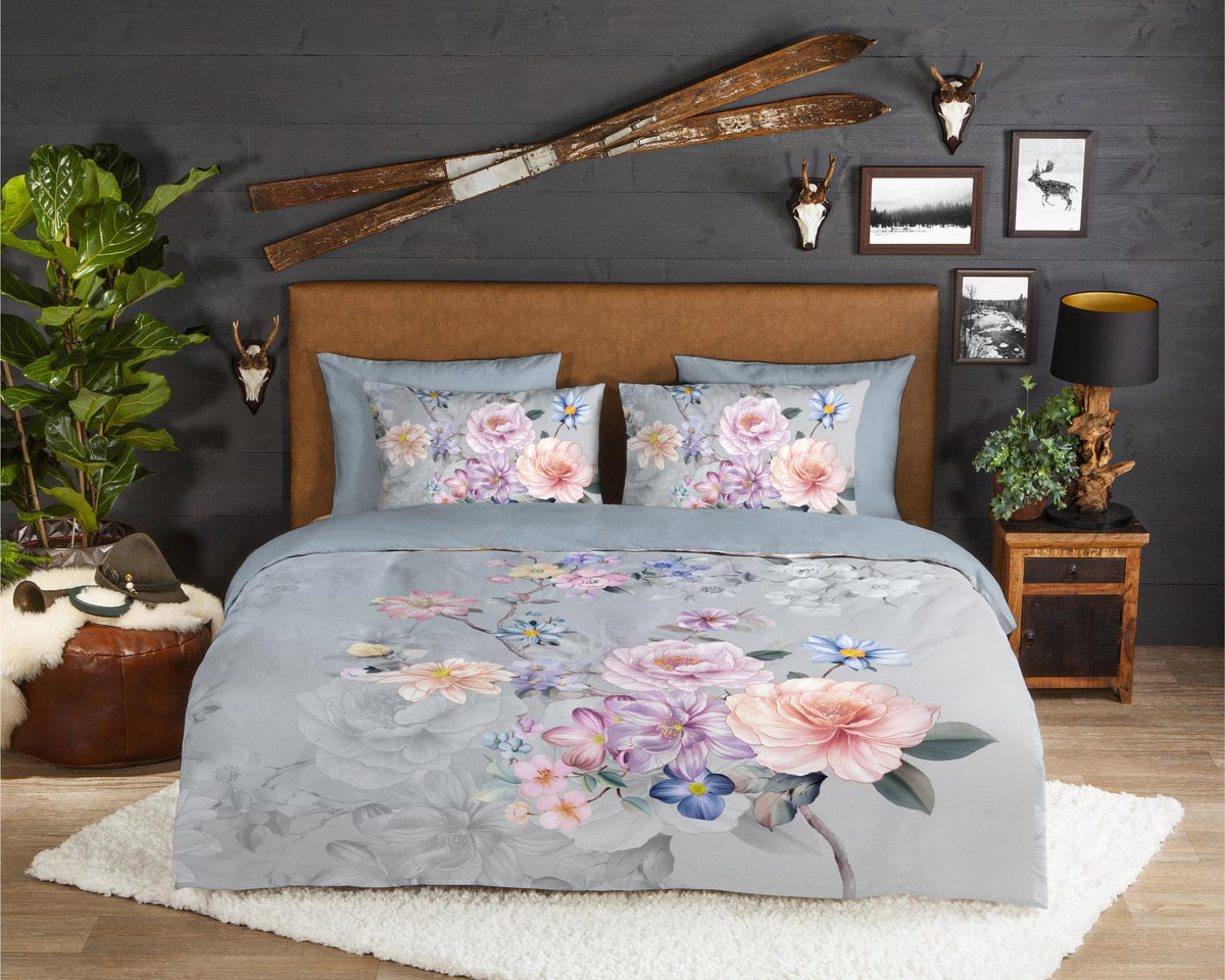 Good Morning - Dekbedovertrek - Elena - Grey