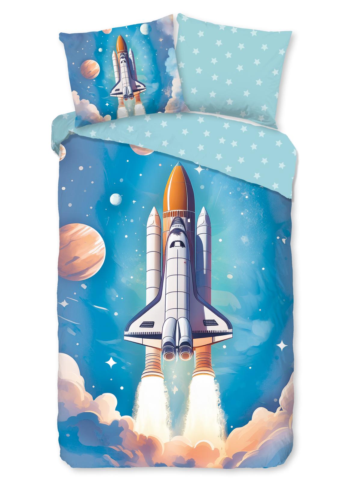 Good Morning - Dekbedovertrek - Fred - Blue