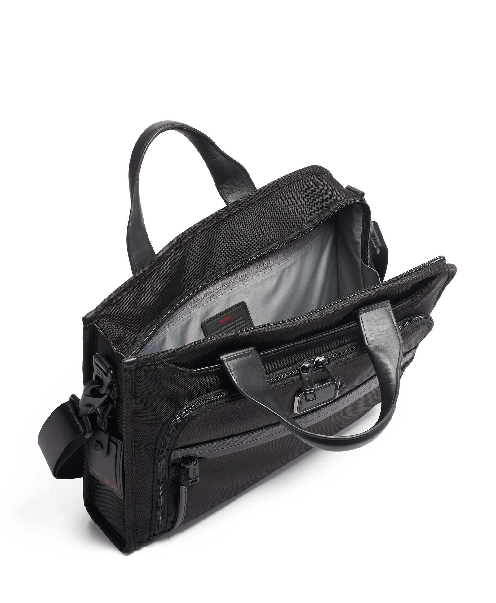 Alpha 3 Slim Deluxe Portfolio - Black