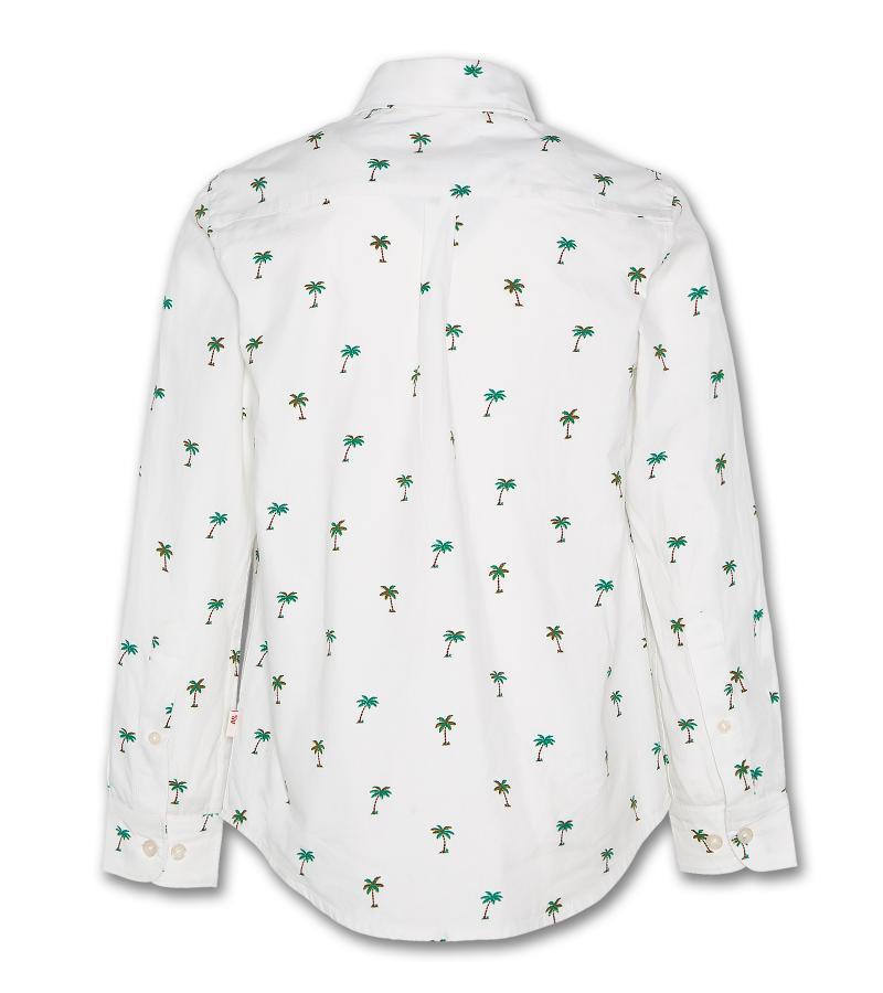 Button Down Shirt Palms - White - W