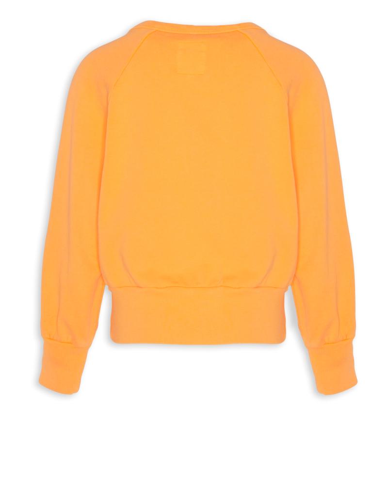 Aya Raglan Sweater Logo - Sun Orange