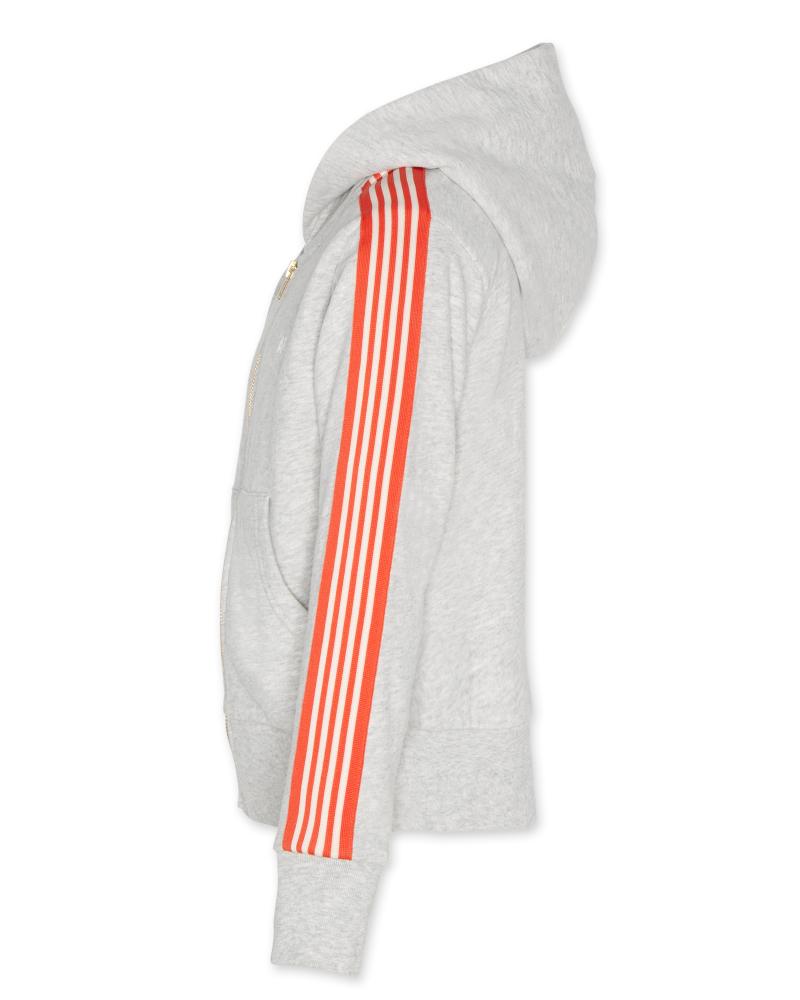 Mia Hoodie Full Zip Sweater - Heather Grey