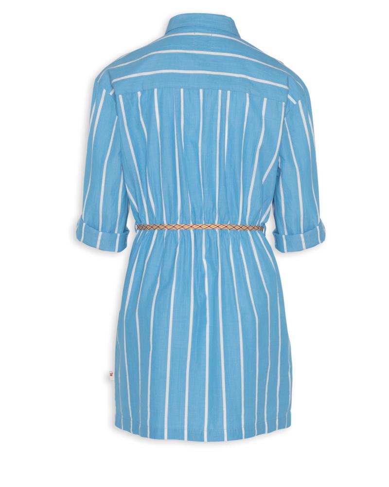 Chloe Blue Stripe Dress - Blue