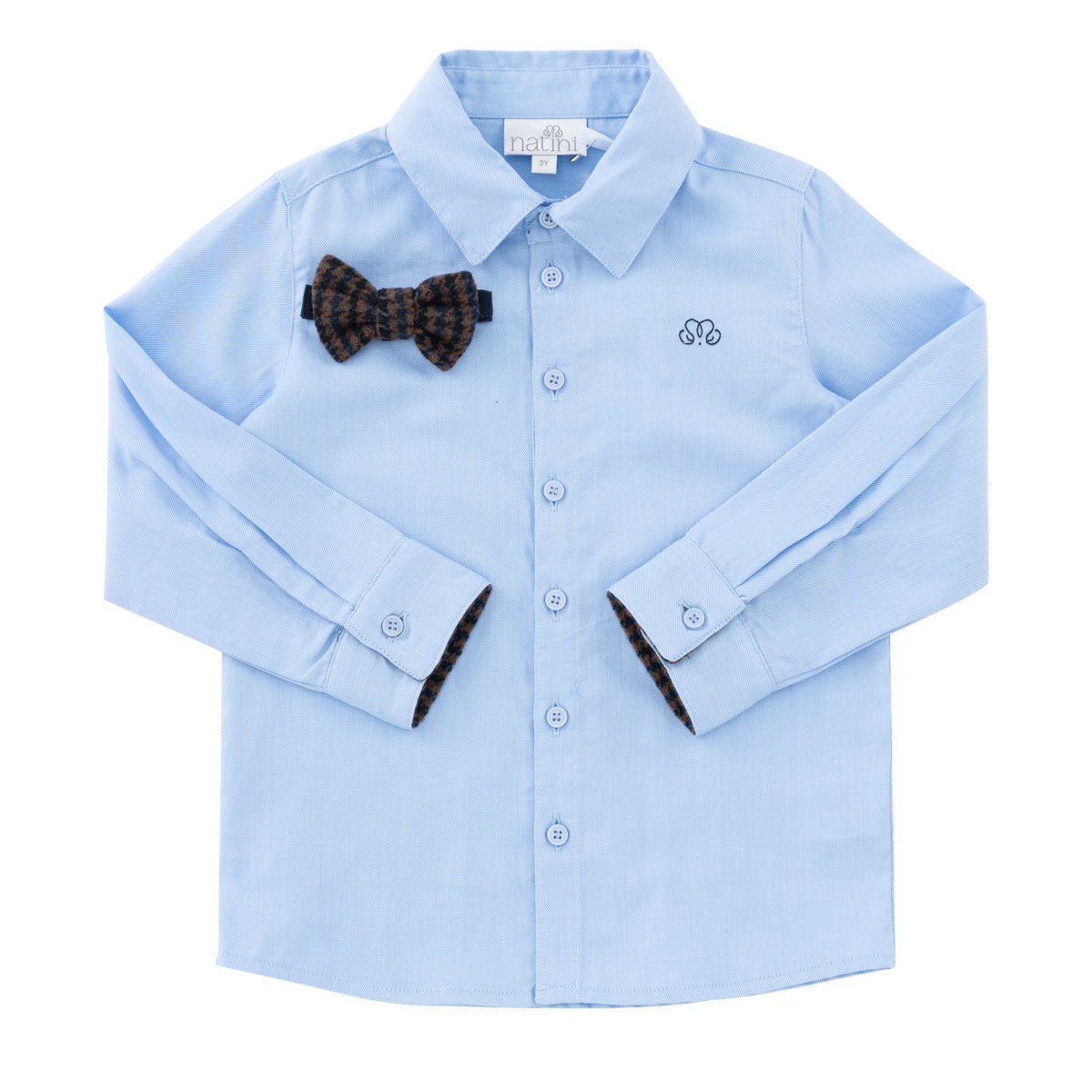 Shirt Pierrot Bow Square - Bleu