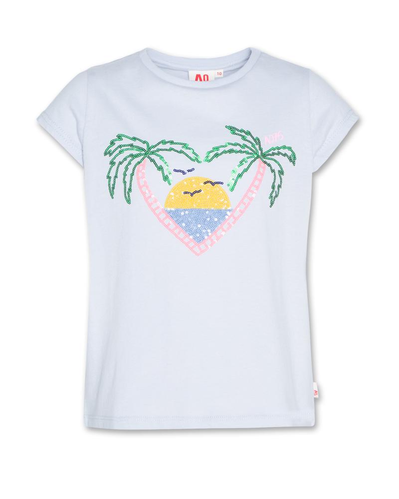 Amy T-Shirt Island    - Sky Blue