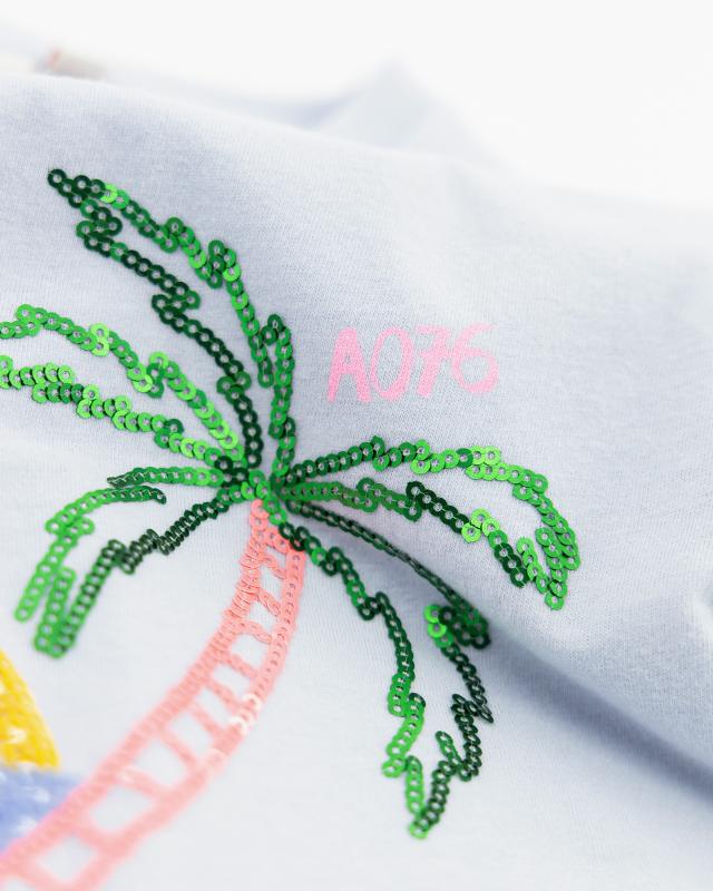 Amy T-Shirt Island    - Sky Blue