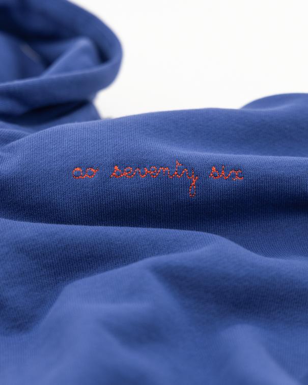 Vero Hoodie Full Zip Sweater - Bright Blue