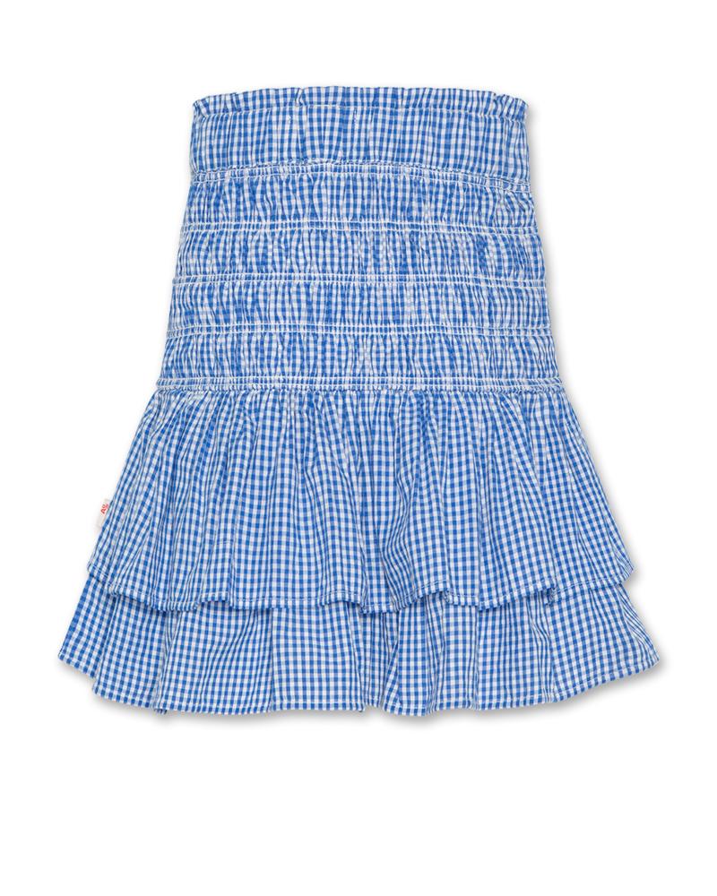 Delphine Check Skirt - Bright Blue