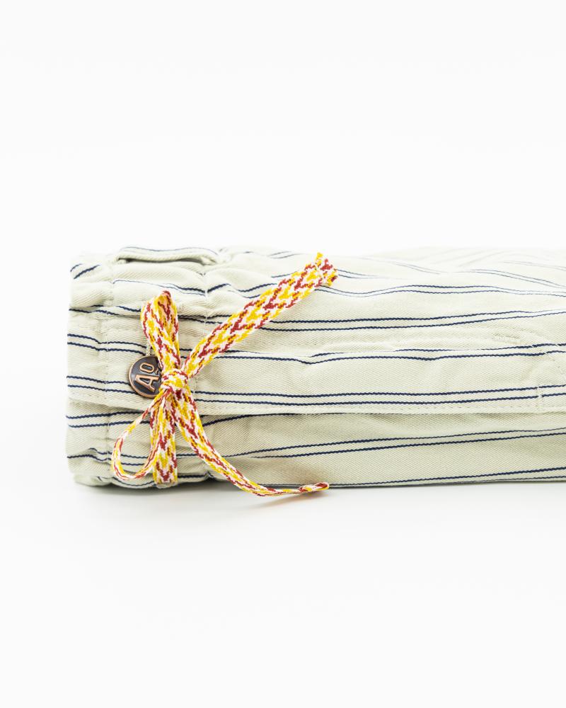 Alba Striped Shorts - Beige