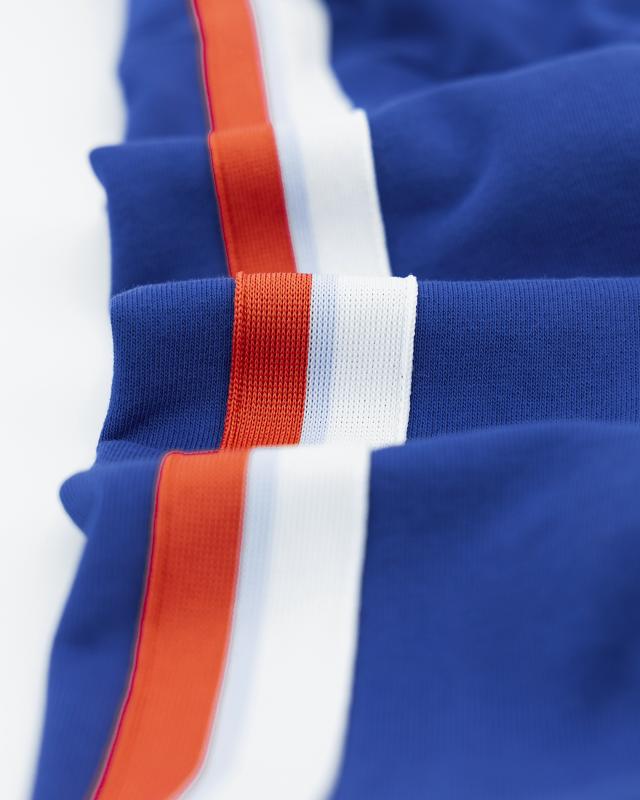 Norman Hoodie Full Zip Tape - Bright Blue