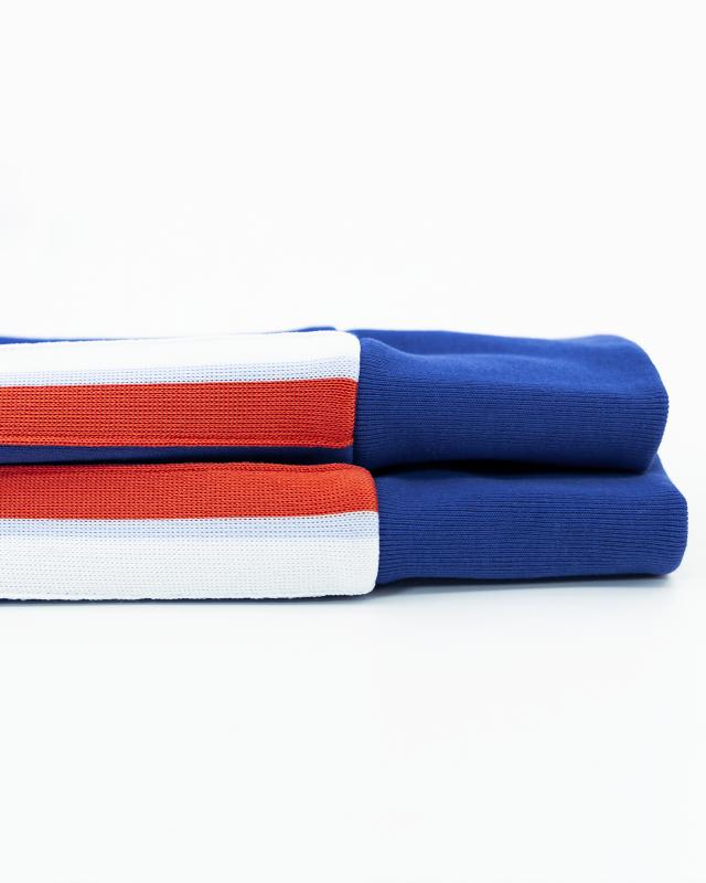 Norman Hoodie Full Zip Tape - Bright Blue