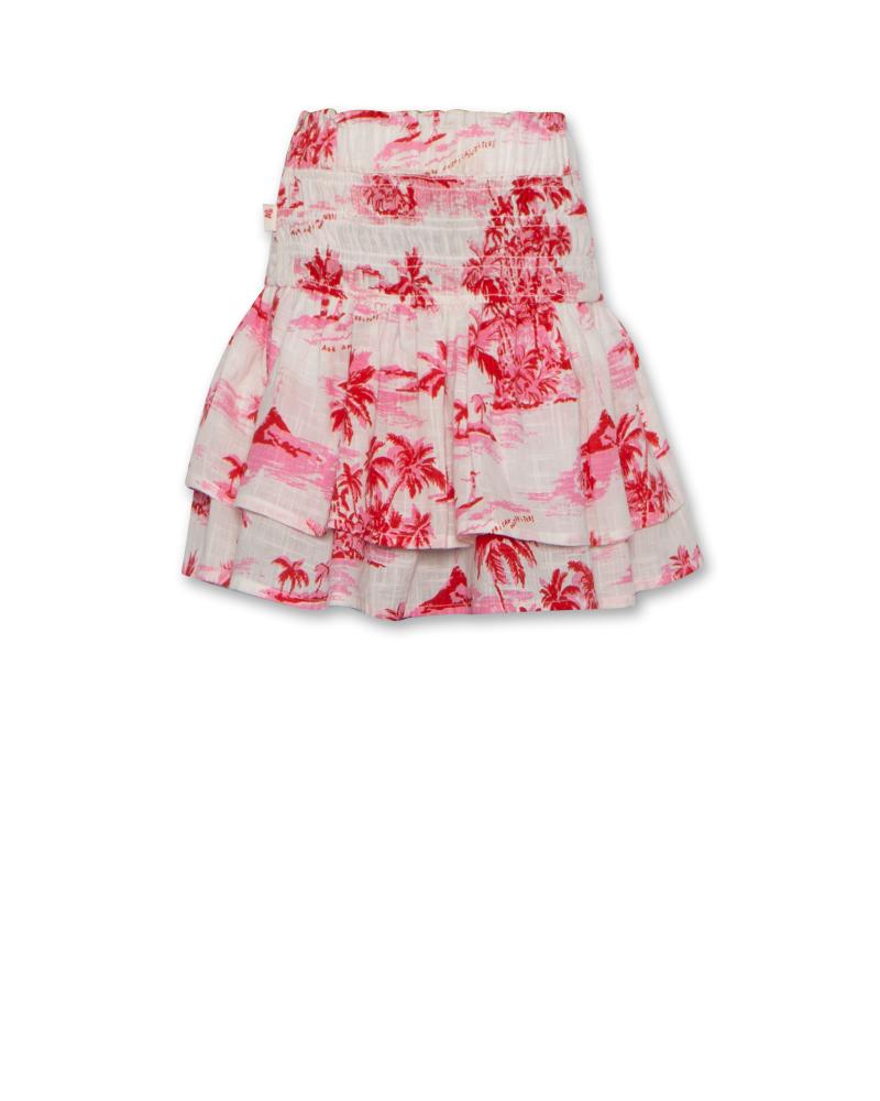 Delphine Hawaii Skirt - Red