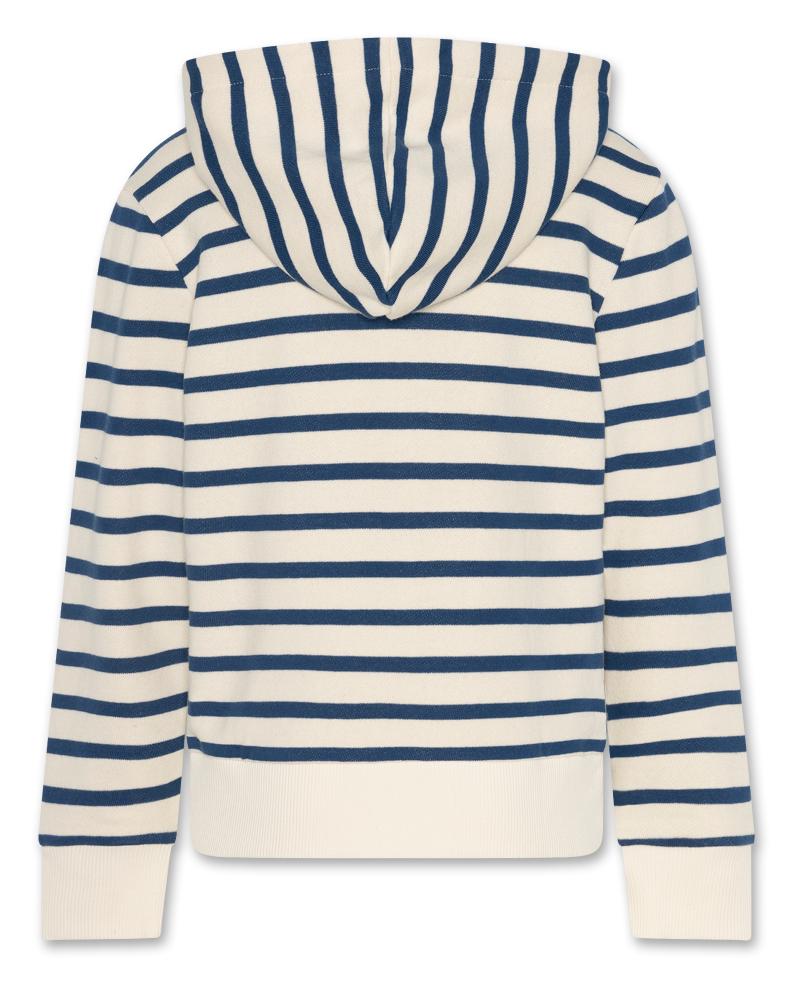Norman Striped Full Zip - Estate Blue