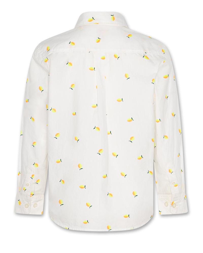 Axel Shirt Lemon Aop - White
