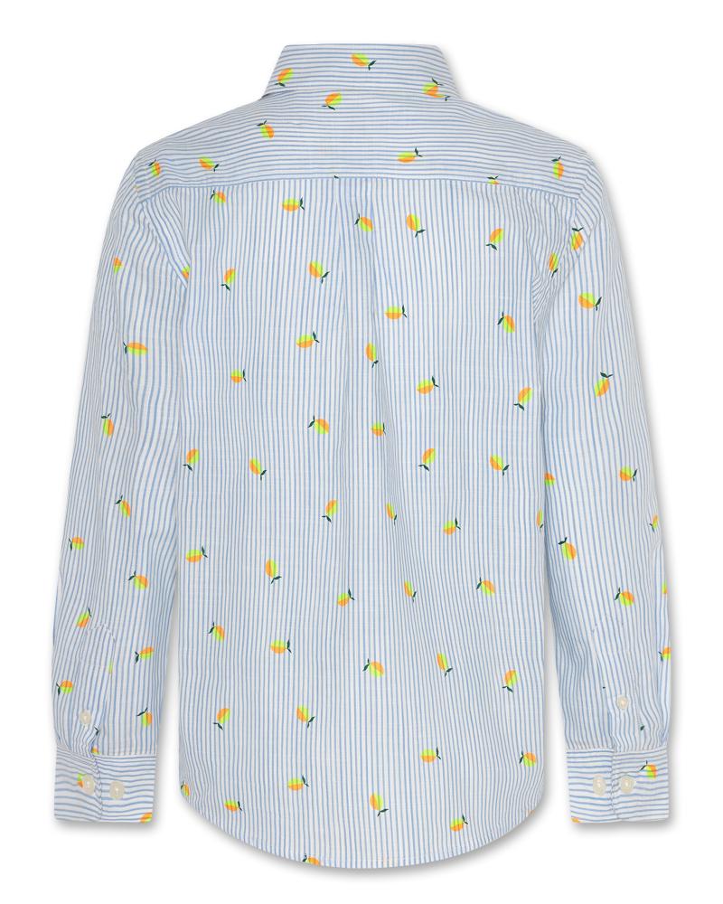 Axel Shirt Lemon Stripe - Blue