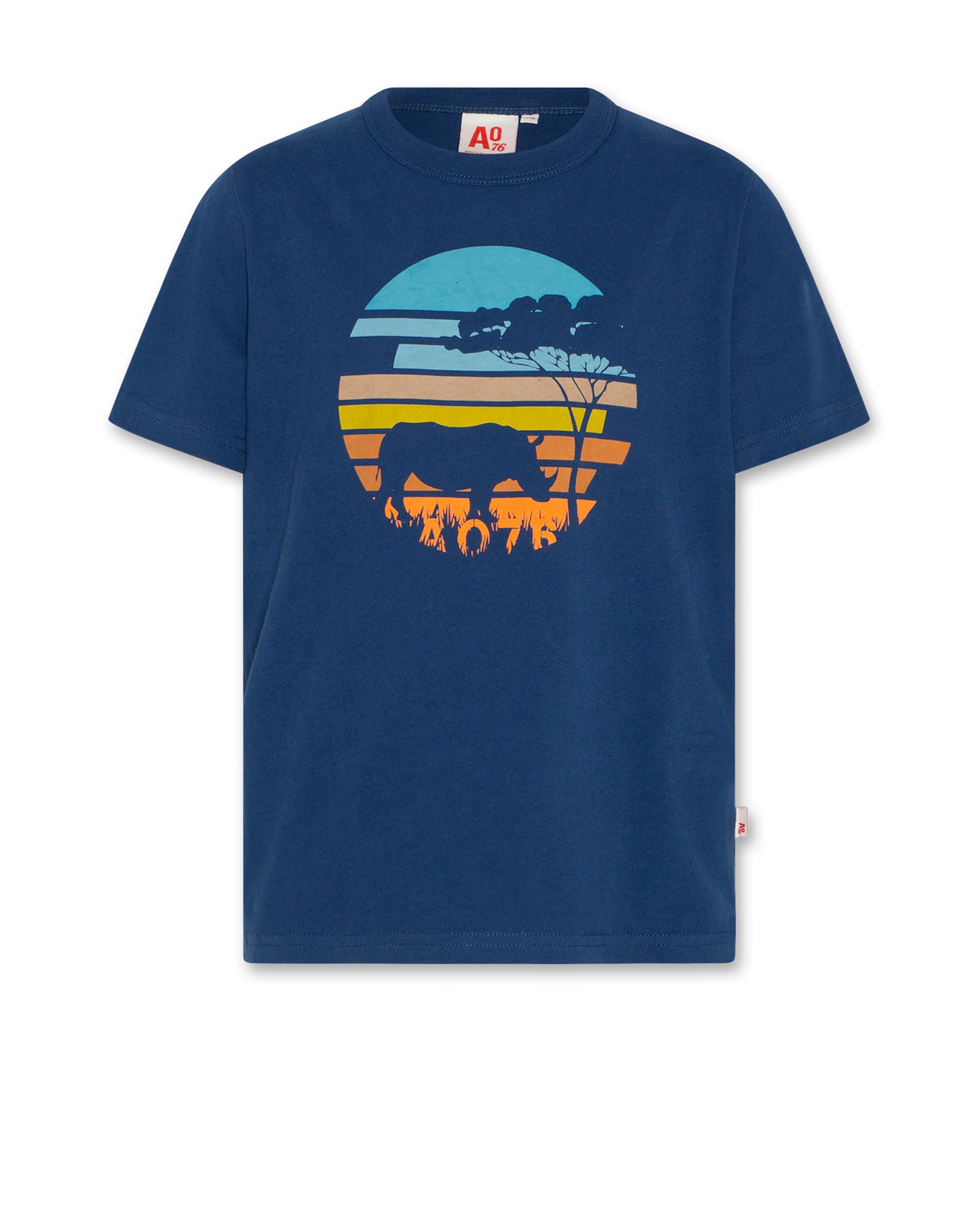 Mat T-Shirt Rhino - Mid Blue