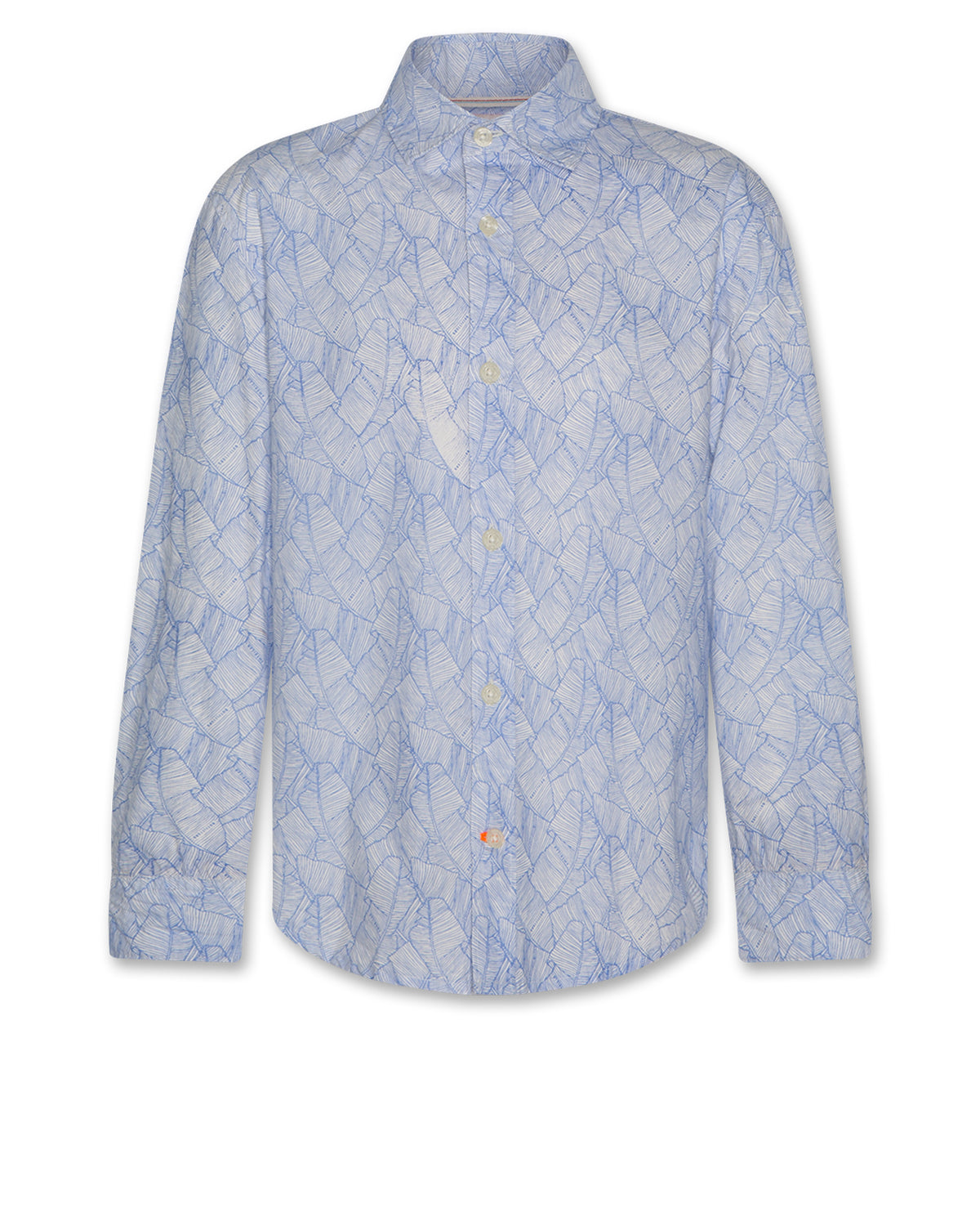 Alan Banana Leaves Shirt - Blue