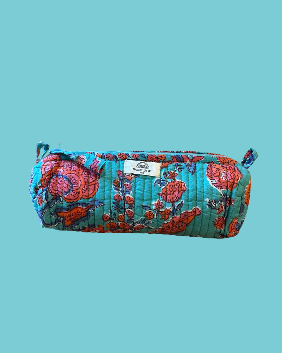 Indore Beige etui in katoenen voile