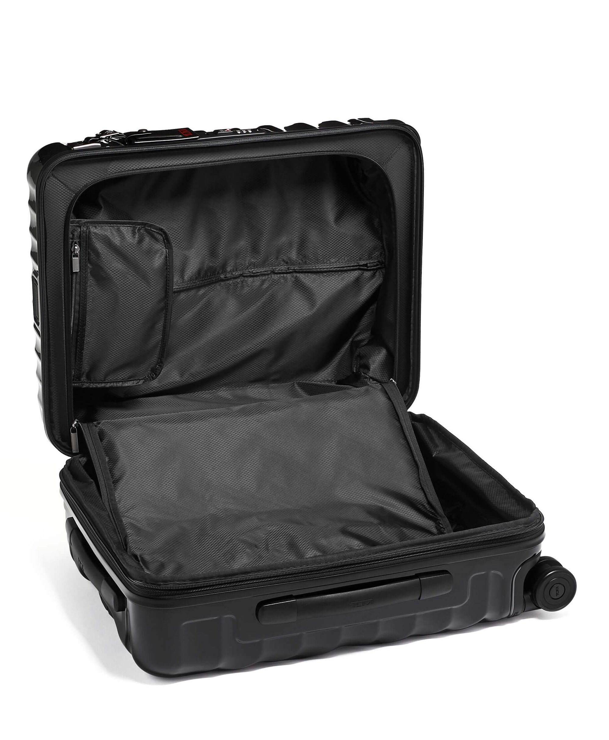 19 Degree - Continental Expandable 4 Wheeled Carry-On - Black