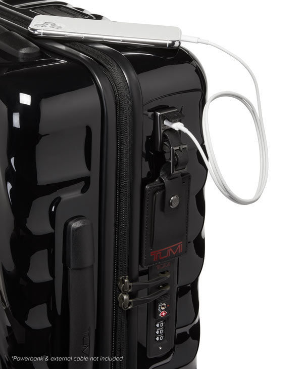 19 Degree - Continental Expandable 4 Wheeled Carry-On - Black