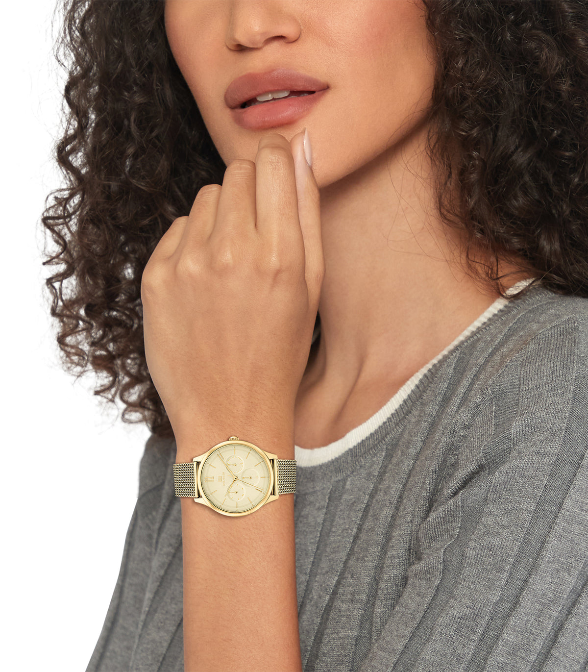 Tommy Hilfiger - Casual - Vrouw - Gouden Armband - Gouden Wijzerplaat - Gouden Kast