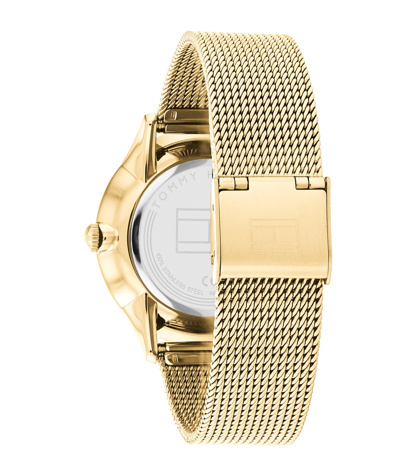 Tommy Hilfiger - Casual - Vrouw - Gouden Armband - Gouden Wijzerplaat - Gouden Kast