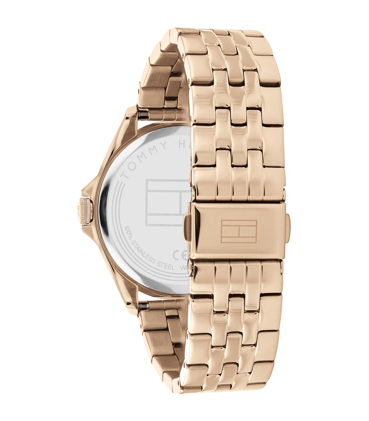 Tommy Hilfiger - Sport - Vrouw - Gouden Anjerband - Grijze Wijzerplaat - Gouden Anjer Kast