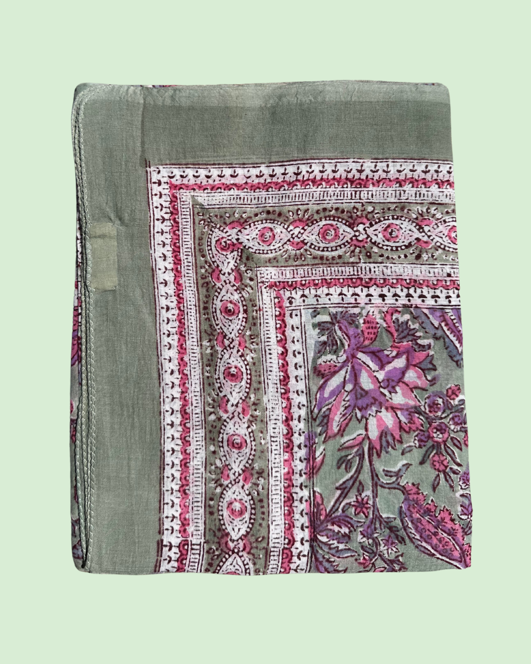 Pareo Pondichery Blauw in katoenen voile