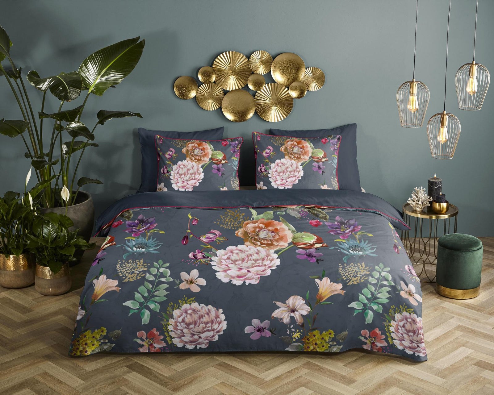 Descanso - Dekbedovertrek - Parma - Anthracite