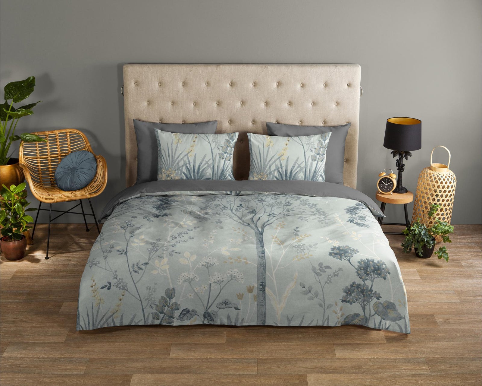 Good Morning - Dekbedovertrek - Charles - Grey