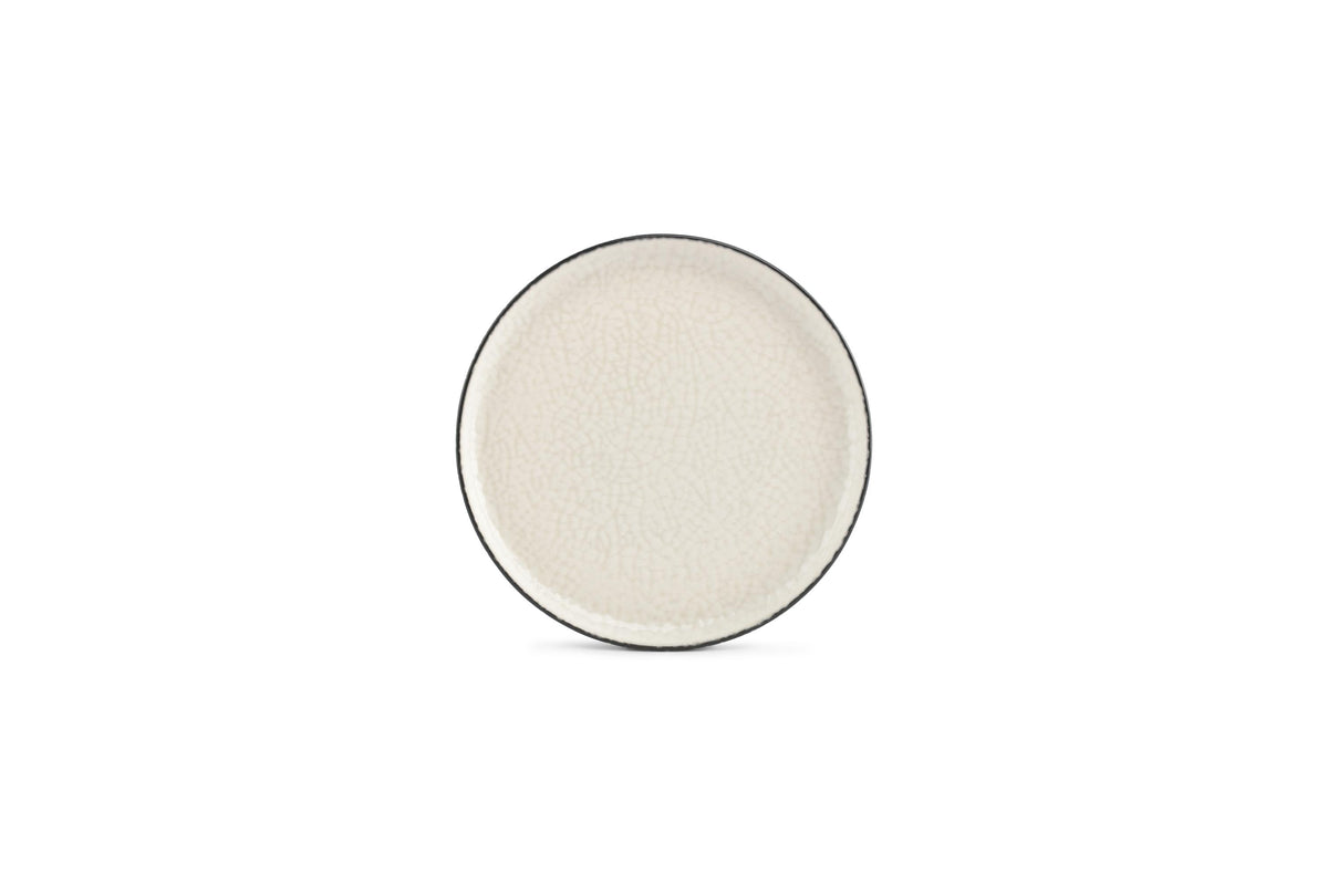 Ona - Plate 20cm white Gravel - set/2