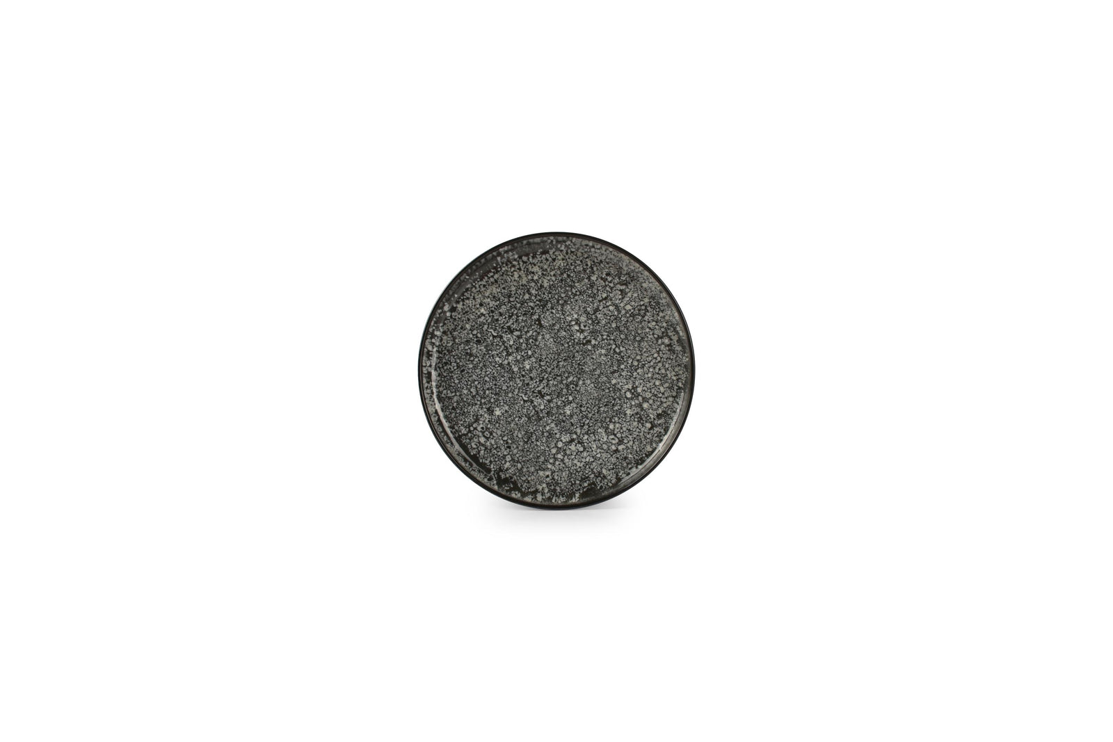 Ona - Plate 20cm black Gravel - set/2