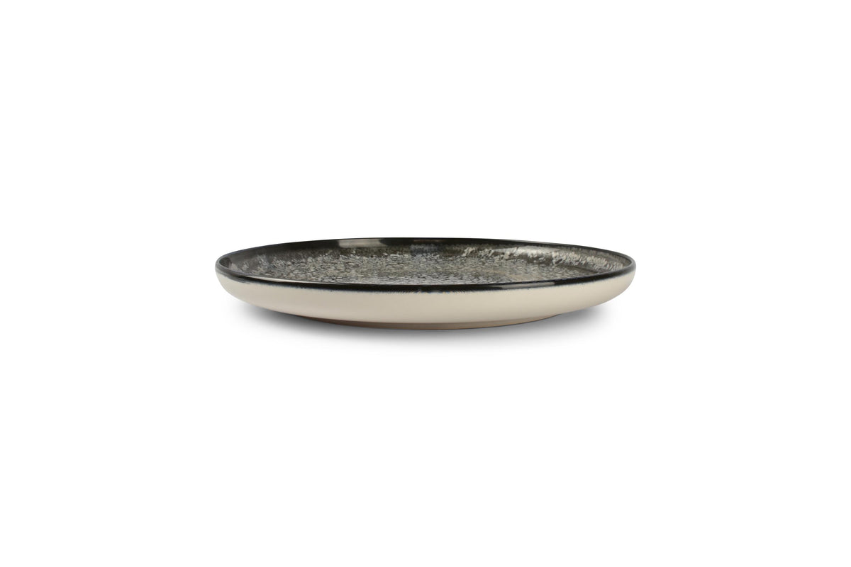 Ona - Plate 27cm black Gravel - set/2