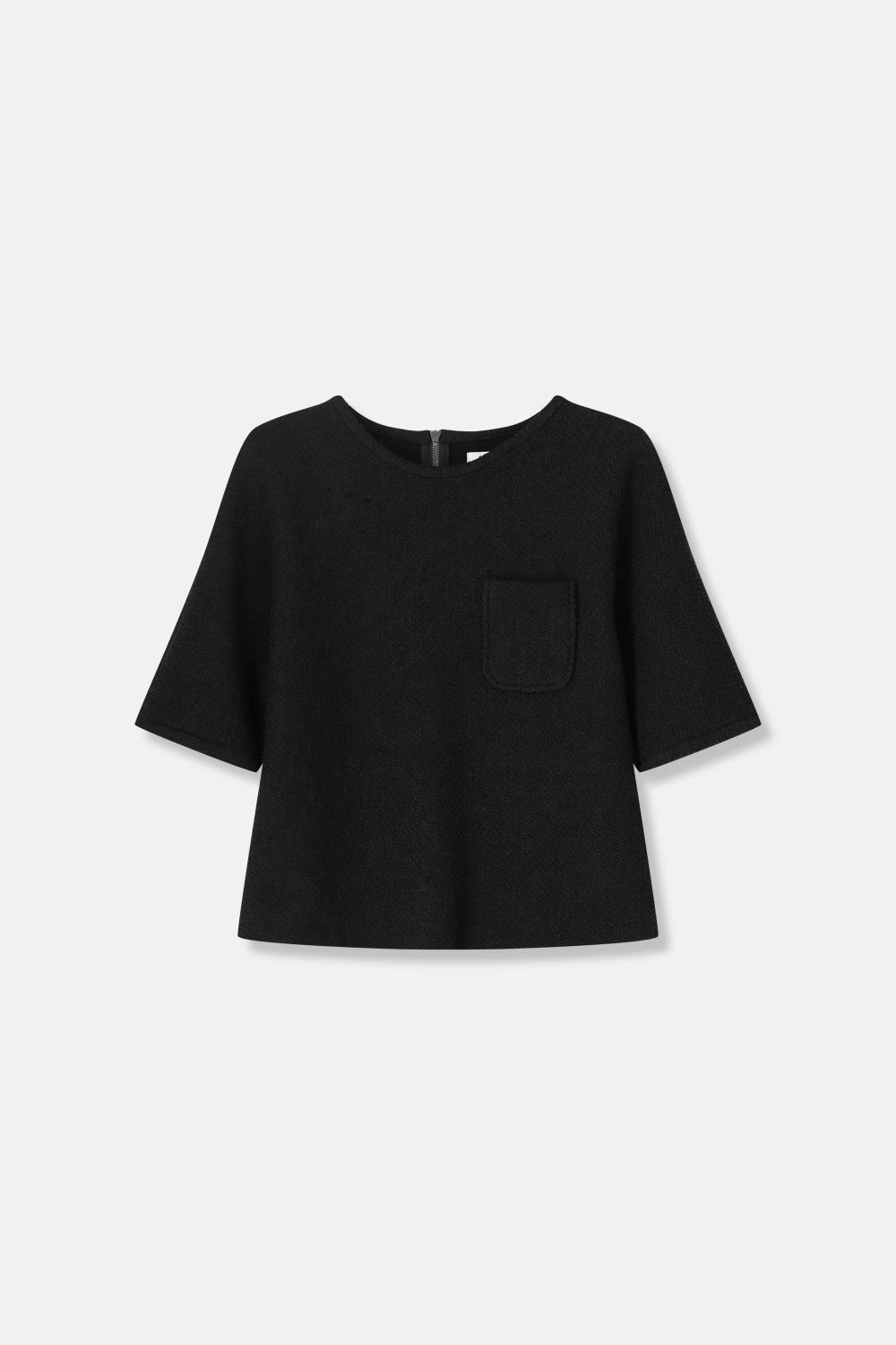 Blouse - Hendy Slit 626 - Zwart