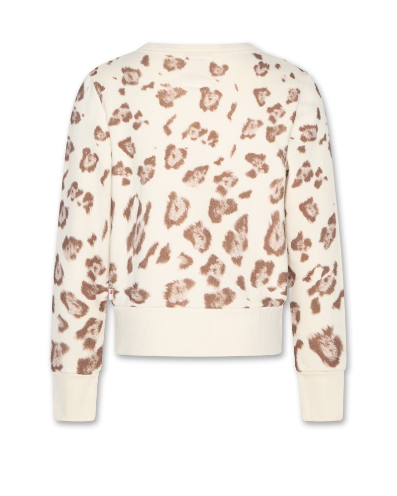 Girls - Sweaters - Lana Sweater Cheetah - Natural - W
