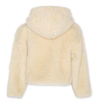 Girls - Sweaters - Viviane Hoody Zip Fur - Dark Natural - W